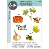 Sizzix Framelits Die w/Stamps by 49 and Market A5 Pencil Line Harvest (16+7pcs) (666709)