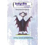 IndigoBlu Drop Dead Gorgeous A6 Red Rubber Stamp (IND1589)