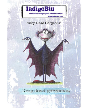 IndigoBlu Drop Dead Gorgeous A6 Red Rubber Stamp (IND1589)