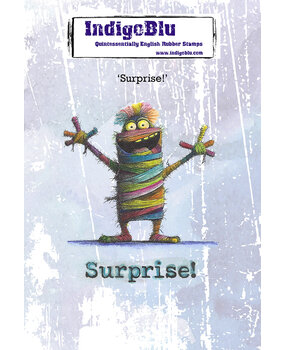 IndigoBlu Surprise A6 Red Rubber Stamp (IND1592)