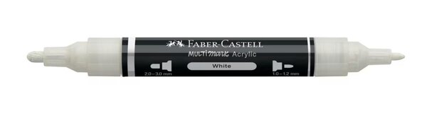 Faber Castell Acrylmarker Multimark 101 Wit (FC-185901) Faber Castell Acrylmarker Multimark 101 Wit (FC-185901)