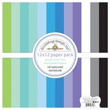 Doodlebug Design Snow Much Fun 12x12 Inch Textured Cardstock Assortment Pack (8393) (OUTLET)