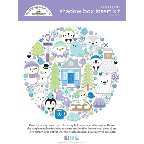 Doodlebug Design Snow Much Fun Shadow Box Kit (8395) (OUTLET)