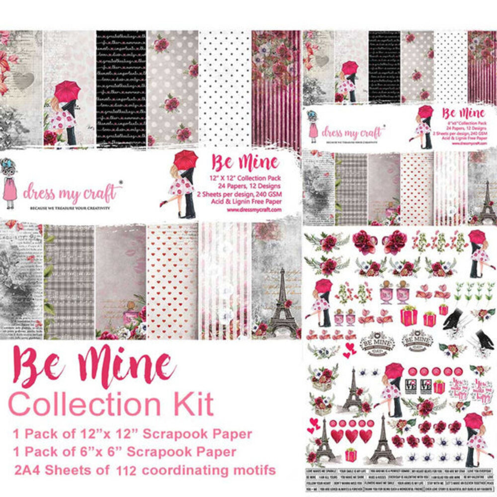 Dress My Craft Be Mine Collection Kit (DMCP2586) (OUTLET) Dress My Craft Be Mine Collection Kit (DMCP2586) (OUTLET)