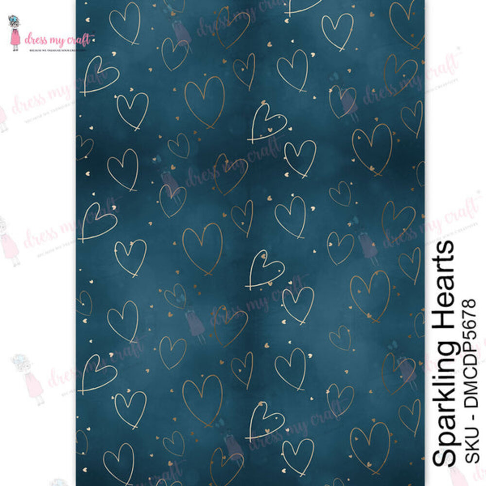 Dress My Craft Transfer Me Sparkling Hearts (DMCDP5678) (OUTLET) Dress My Craft Transfer Me Sparkling Hearts (DMCDP5678) (OUTLET)