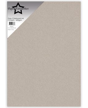 Paper Favourites Grey Chipboard A4 600g (5pcs) (PFSS921)