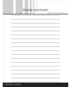 Simple and Basic Lines A6+ Clear Stamp (SBC228)