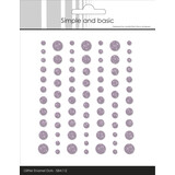 Simple and Basic Glitter Enamel Dots Heather (77pcs) (SBA112)
