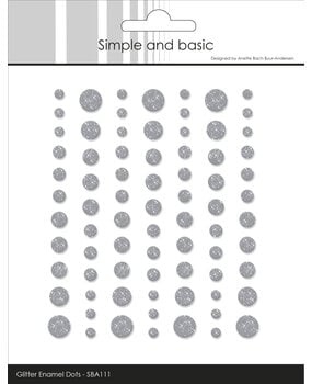 Simple and Basic Glitter Enamel Dots Concrete (77pcs) (SBA111)