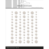 Simple and Basic Glitter Enamel Dots Beige (77pcs) (SBA108)