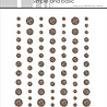 Simple and Basic Glitter Enamel Dots Coffee (77pcs) (SBA107)