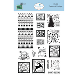 Elizabeth Craft Designs Comfy Cozy Stamps Seasonal Postage by Everyday Memories (CS466)