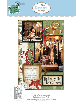Elizabeth Craft Designs Comfy Cozy Die Cozy Season & Reinforcement Strip by Everyday Memories (2391) Elizabeth Craft Designs Comfy Cozy Die Cozy Season & Reinforcement Strip by Everyday Memories (2391)