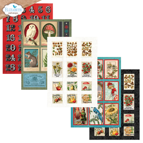 Elizabeth Craft Designs Comfy Cozy A5 Patterned Cardstock Everyday Ephemera 3 by Everyday Memories (PS05) Elizabeth Craft Designs Comfy Cozy A5 Patterned Cardstock Everyday Ephemera 3 by Everyday Memories (PS05)
