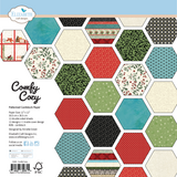 Elizabeth Craft Designs Comfy Cozy 12x12 Inch Patterned Cardstock by Everyday Memories (C045)