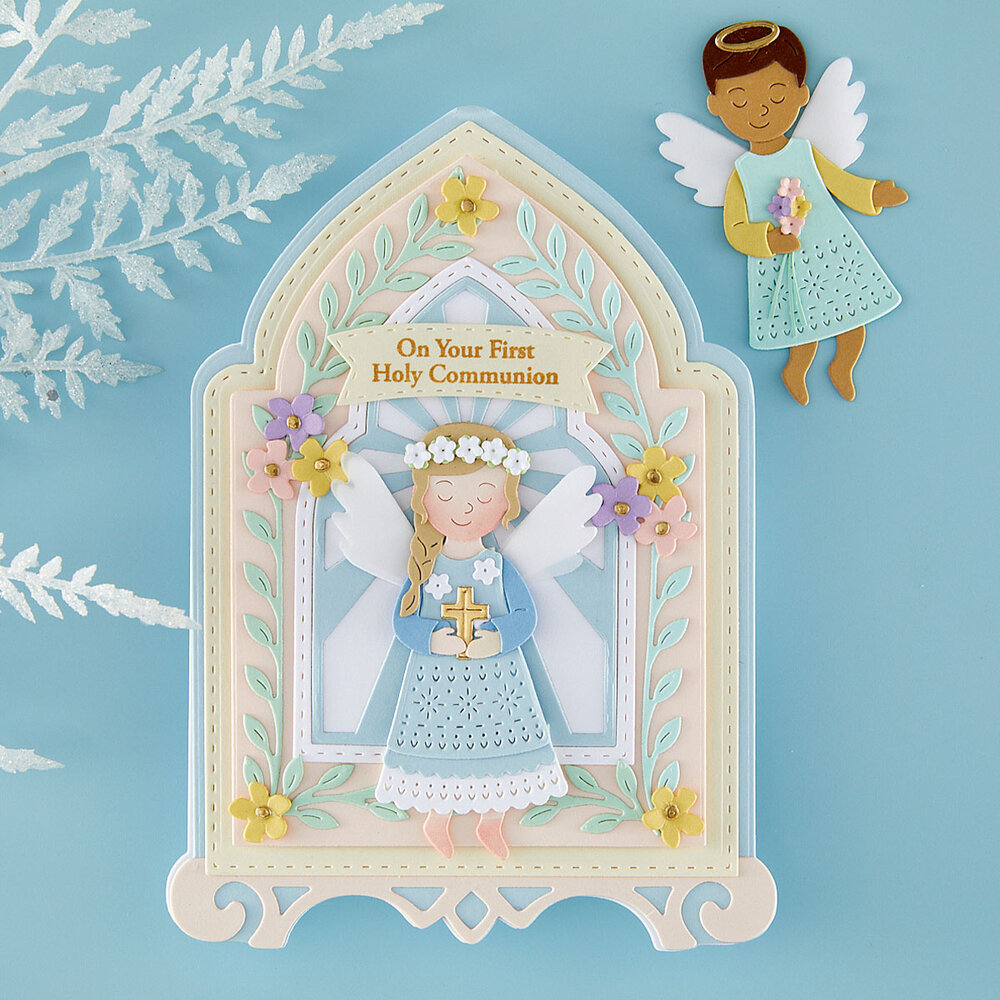 Spellbinders Bibi's Little Blessings Etched Dies Divine Arch Card Creator by Bibi Cameron (S7-292)