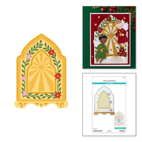 Spellbinders Bibi's Little Blessings Etched Dies Divine Arch Card Creator by Bibi Cameron (S7-292)