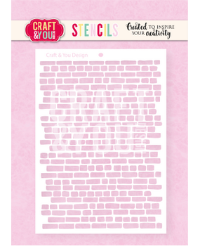 Craft & You Design Bricks A6 Stencil (SC023)