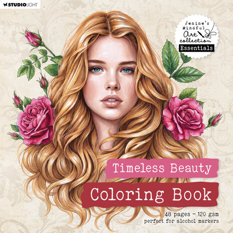 Studio Light Timeless Beauty 8x8 Inch Coloring Book (JMA-ES-CB18) Studio Light Timeless Beauty 8x8 Inch Coloring Book (JMA-ES-CB18)