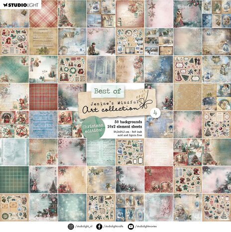 Studio Light Best of 4 8x8 Inch Die-cut Paper Pad (JMA-ES-DCPP503) Studio Light Best of 4 8x8 Inch Die-cut Paper Pad (JMA-ES-DCPP503)