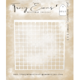 Tracy Evans Distressed Grid 6x6 Inch Stencil (ST010)
