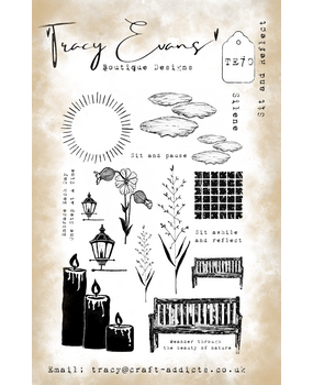 Tracy Evans Sit and Reflect A5 Stamp (TE070)