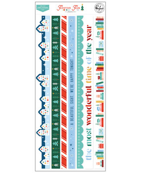 Pinkfresh Studio Festive Fun Die-Cut Fabric Borders (7pcs) by Geralyn Sy (336726)