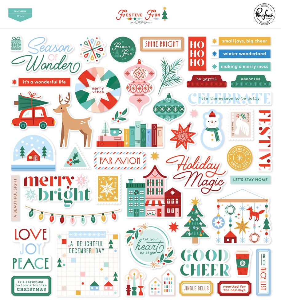 Pinkfresh Studio Festive Fun Ephemera (52pcs) by Geralyn Sy (336126) Pinkfresh Studio Festive Fun Ephemera (52pcs) by Geralyn Sy (336126)