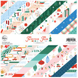 Pinkfresh Studio Festive Fun 12x12 Inch Paper Pack Double-Sided (12pcs) by Geralyn Sy (334626)