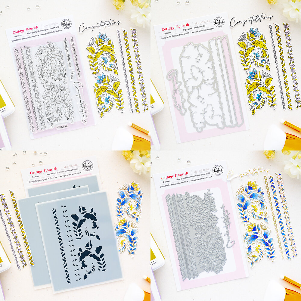 Pinkfresh Studio The Simple Things Bundle Cottage Flourish (PFBD0001) Pinkfresh Studio The Simple Things Bundle Cottage Flourish (PFBD0001)