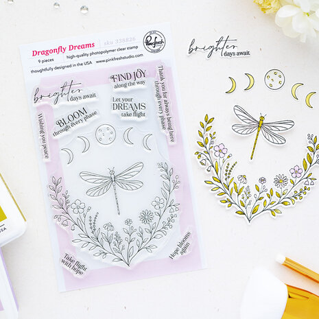 Pinkfresh Studio The Simple Things Stamp Dragonfly Dreams (338826) Pinkfresh Studio The Simple Things Stamp Dragonfly Dreams (338826)