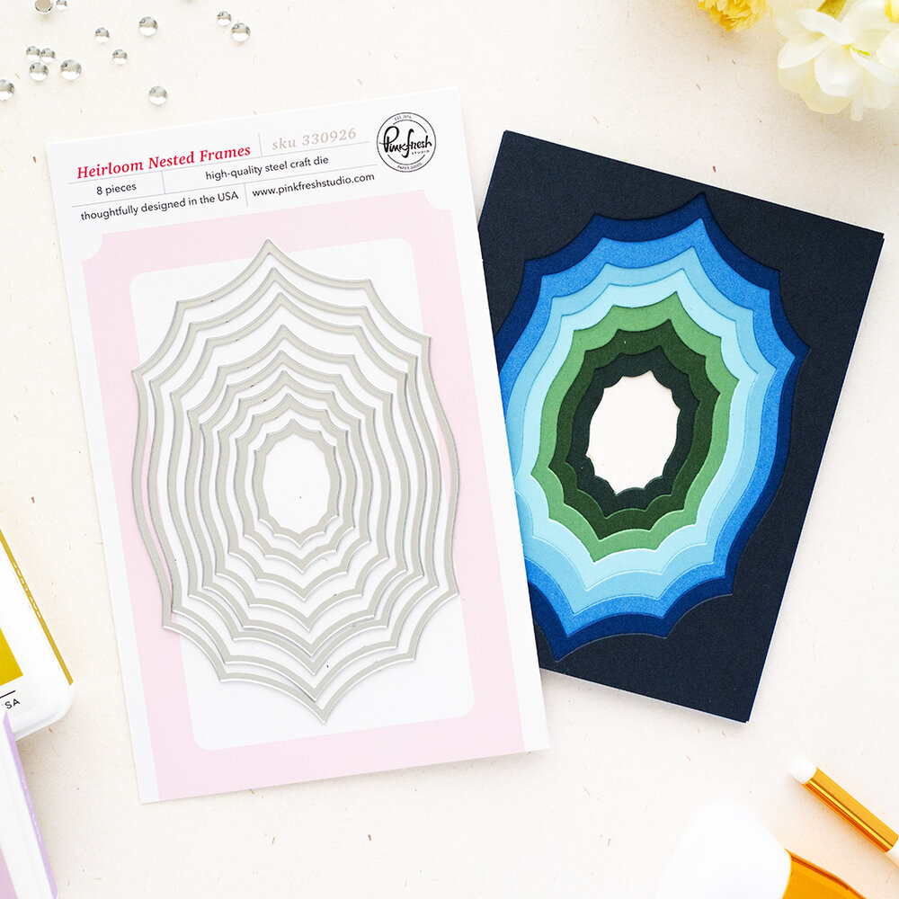 Pinkfresh Studio The Simple Things Die Heirloom Nested Frames by Inna Moreva (330926) Pinkfresh Studio The Simple Things Die Heirloom Nested Frames by Inna Moreva (330926)