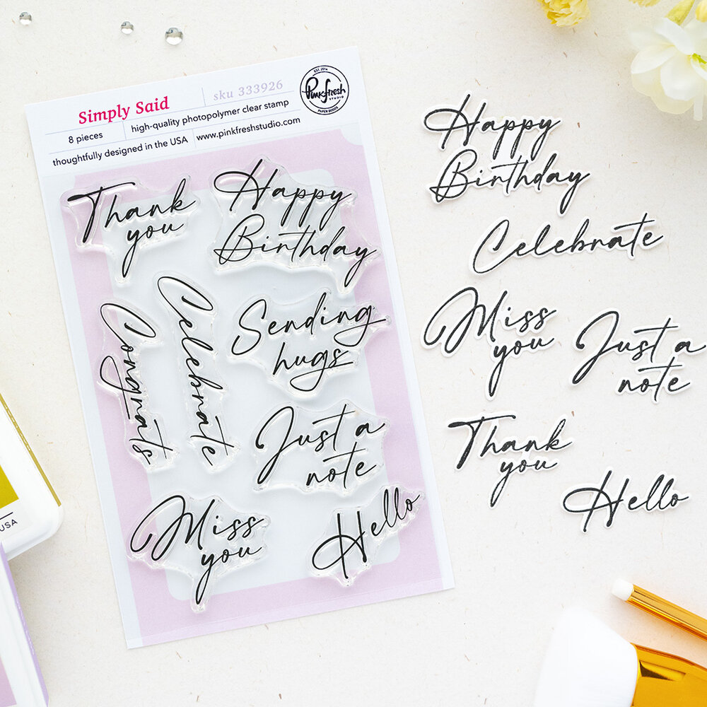 Pinkfresh Studio The Simple Things Stamp Simply Said by Kaitlin Sheaffer (333926) Pinkfresh Studio The Simple Things Stamp Simply Said by Kaitlin Sheaffer (333926)