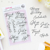 Pinkfresh Studio The Simple Things Stamp Simply Said by Kaitlin Sheaffer (333926)