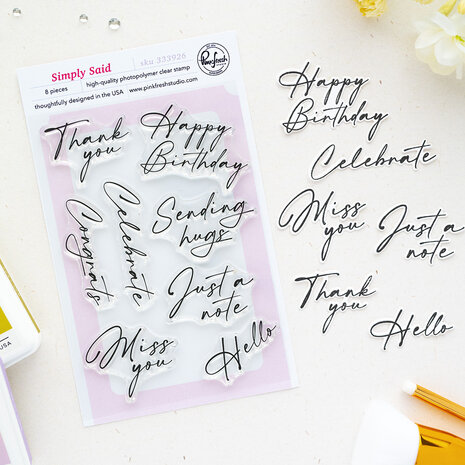 Pinkfresh Studio The Simple Things Stamp Simply Said by Kaitlin Sheaffer (333926) Pinkfresh Studio The Simple Things Stamp Simply Said by Kaitlin Sheaffer (333926)