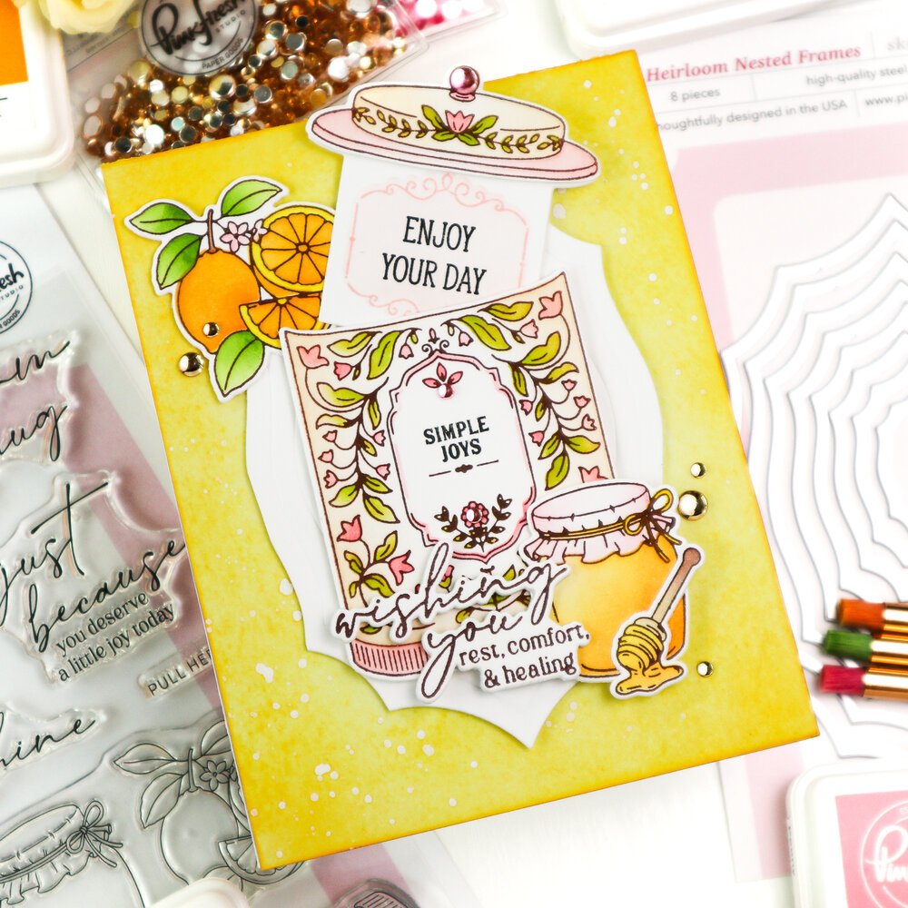 Pinkfresh Studio The Simple Things Stamp Steeped In Comfort by Inna Moreva (338026) Pinkfresh Studio The Simple Things Stamp Steeped In Comfort by Inna Moreva (338026)