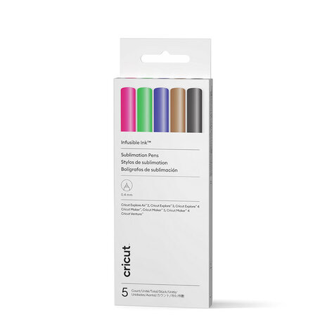 Cricut Infusible Ink Pens 0.4 Basics (5pcs) (2012164) Cricut Infusible Ink Pens 0.4 Basics (5pcs) (2012164)
