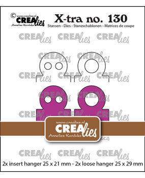 Crealies X-tra Stansen Ophangogen (2x Losse Stans + 2x als Invoegstans) (CLXtra130)