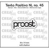 Crealies Texto Positivo Stansen Dutch Proost (POSNL45)