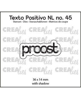 Crealies Texto Positivo Dies Dutch Proost (POSNL45)
