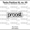 Crealies Texto Positivo Stansen Dutch Proost (POSNL45)
