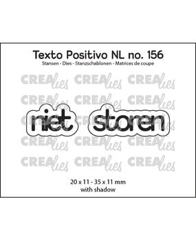 Crealies Texto Positivo Stansen Dutch Niet Storen (POSNL156)
