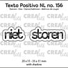 Crealies Texto Positivo Stansen Dutch Niet Storen (POSNL156)