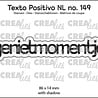 Crealies Texto Positivo Stansen Dutch Genietmomentje (POSNL149)