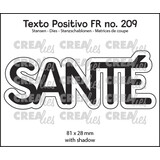 Crealies Texto Positivo Dies French SANTÉ (POSFR209)