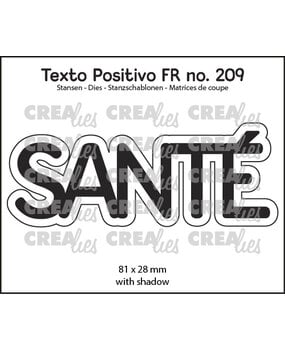 Crealies Texto Positivo Dies French SANTÉ (POSFR209)