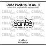 Crealies Texto Positivo Dies French Santé (POSFR16)