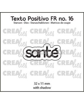 Crealies Texto Positivo Stansen French Santé (POSFR16)
