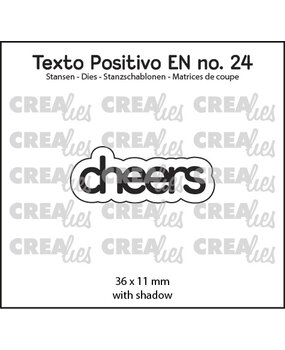 Crealies Texto Positivo Dies English Cheers (POSEN24)