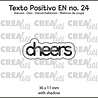Crealies Texto Positivo Dies English Cheers (POSEN24)